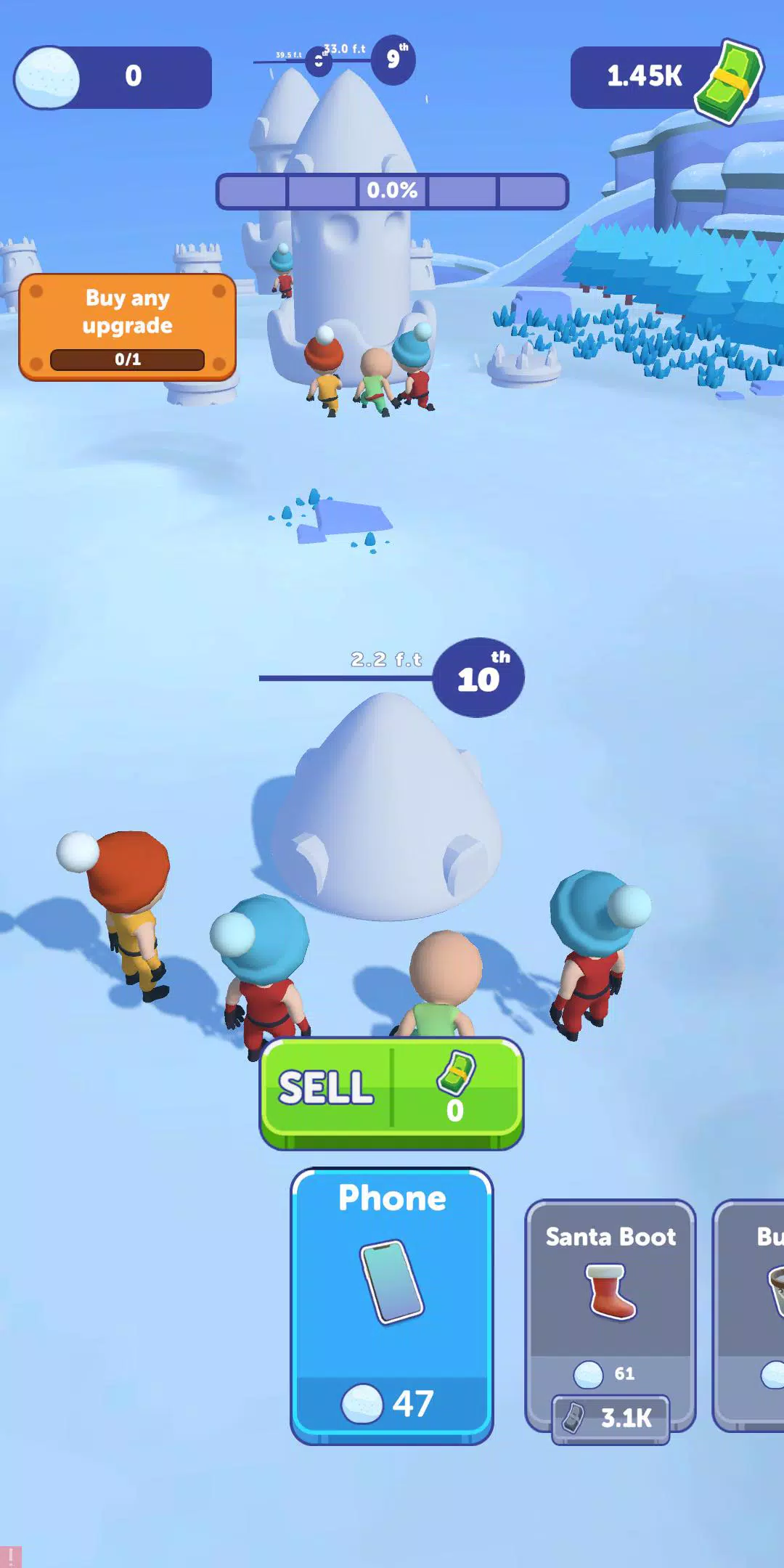 Snow Castle: Idle Clicker スクリーンショット 1