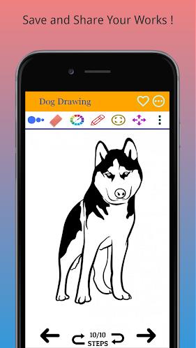 How to Draw Dog Step by Step Ảnh chụp màn hình 3