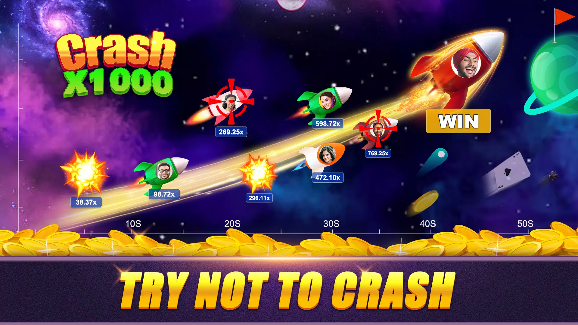 Crash x1000 - Online Poker ဖန်သားပြင်ဓာတ်ပုံ 3