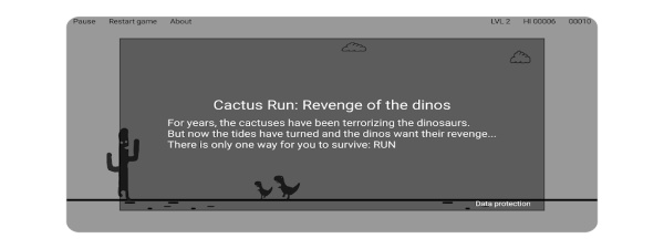 Cactus Run Classic - Dino jump ဖန်သားပြင်ဓာတ်ပုံ 1