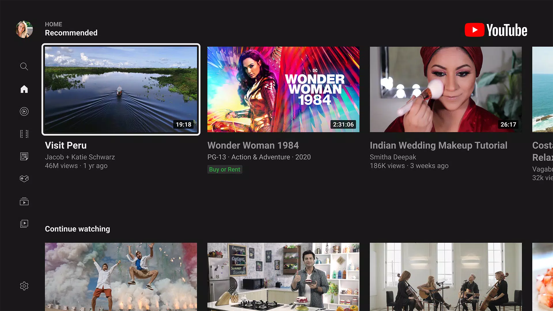 YouTube for Android TV應用截圖第1張