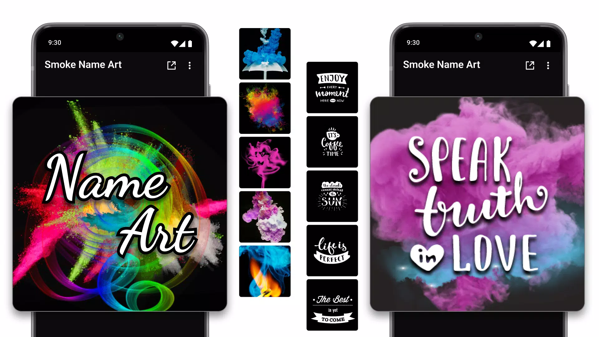 Smoke Name Art Maker 스크린샷 1