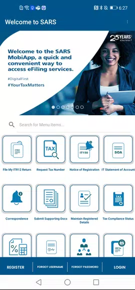SARS Mobile eFiling ภาพหน้าจอ 1