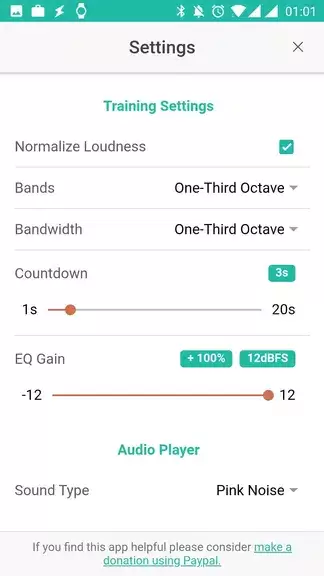 Audio Training EQ and Feedback स्क्रीनशॉट 2