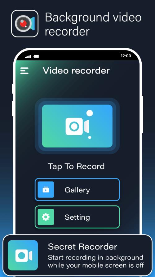 Background Video Recorder Cam Скриншот 1