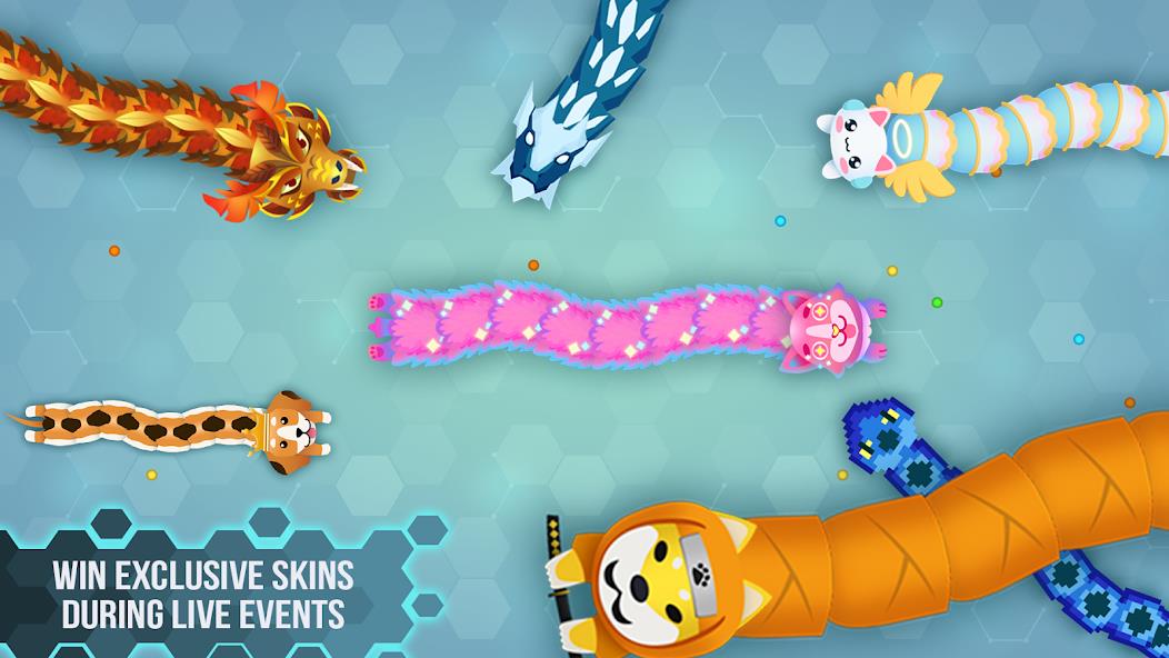 Snake.io - Fun Snake .io Games Mod Ekran Görüntüsü 3