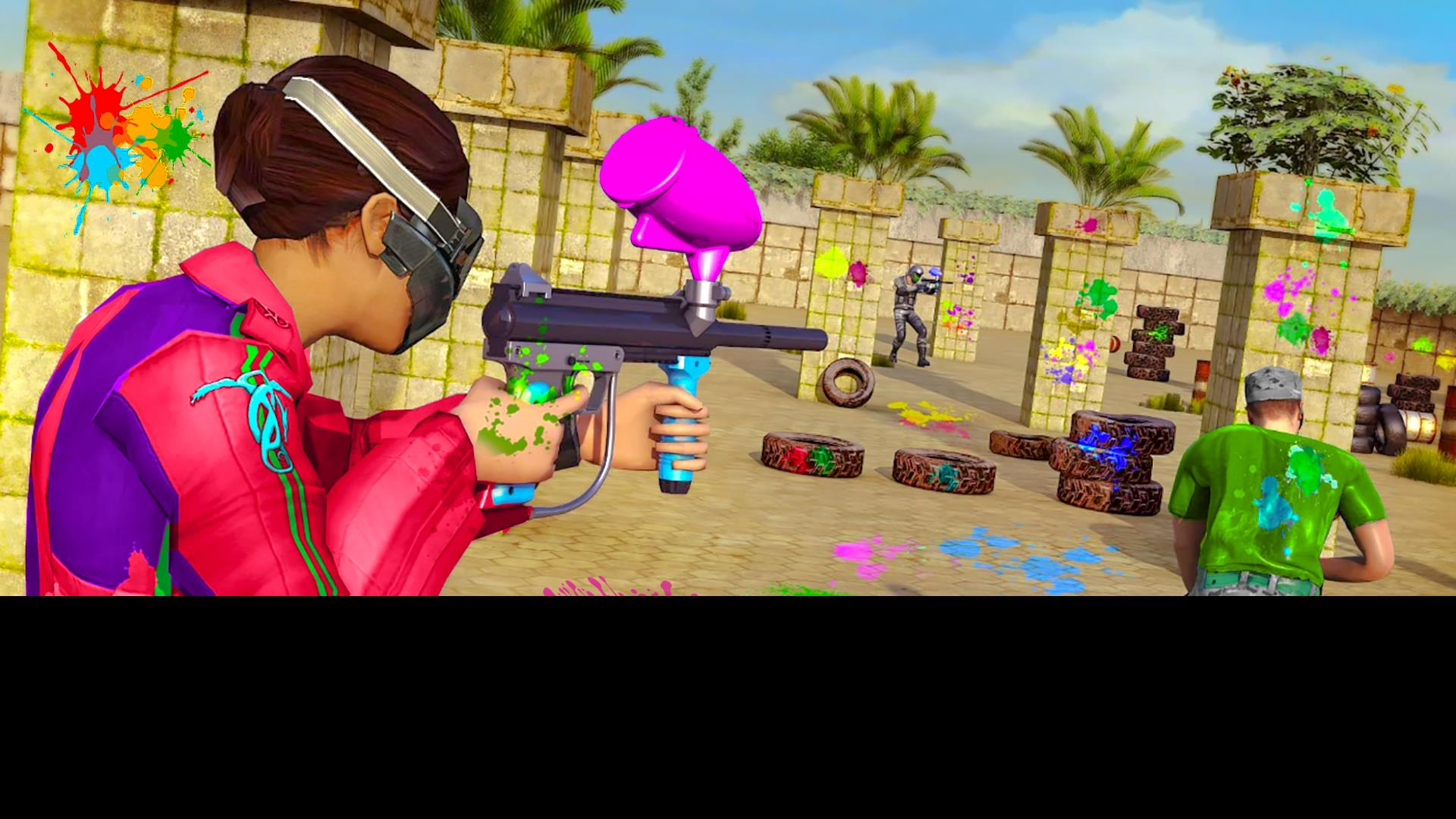 Paintball Shooting Game:3D War Captura de tela 2