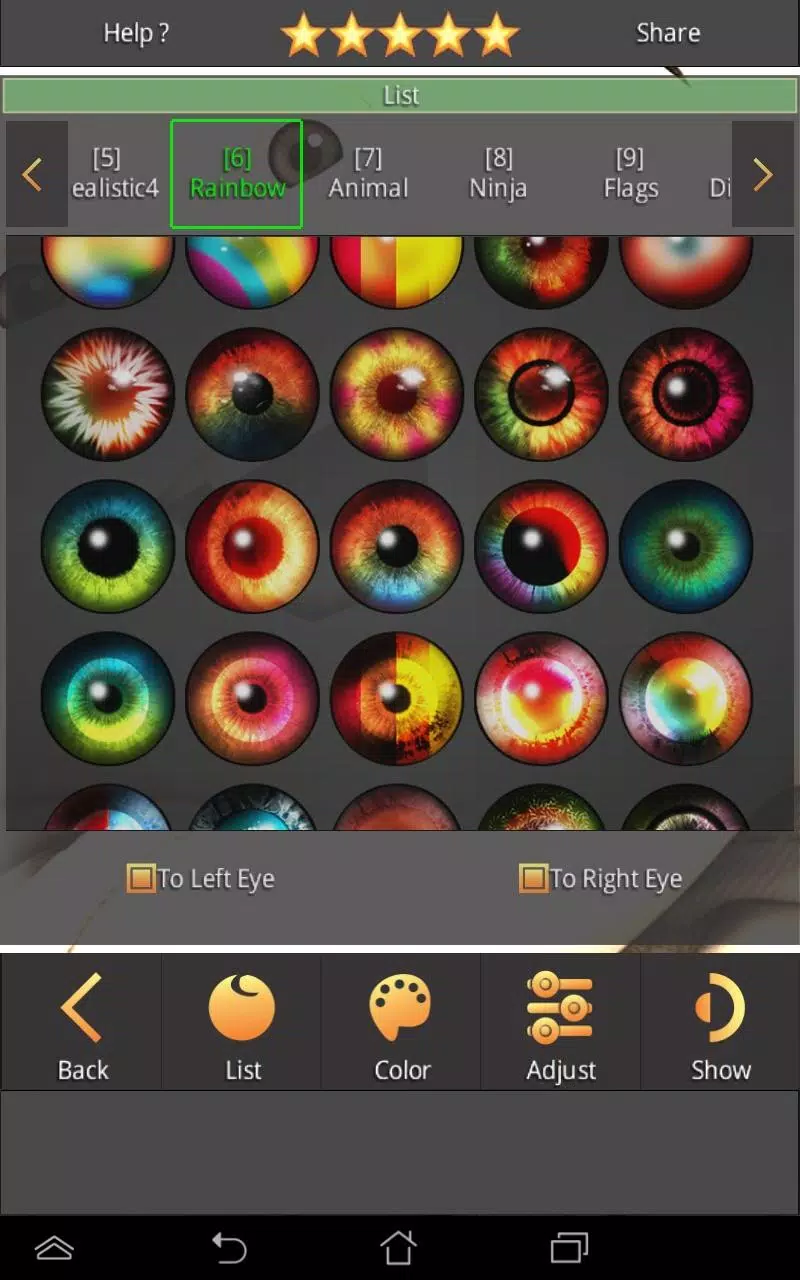 Sharingan - Eye And Hair Color Capture d'écran 4