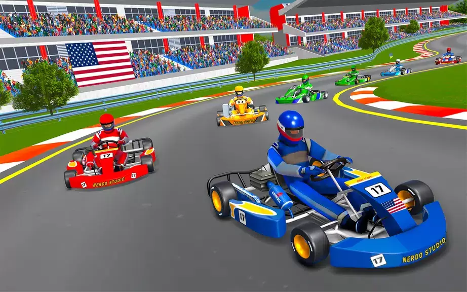 Go Kart Racing Games 3D Stunt ภาพหน้าจอ 3