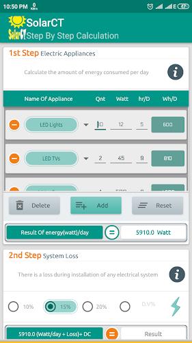 SolarCT - Solar PV Calculator Tangkapan skrin 1