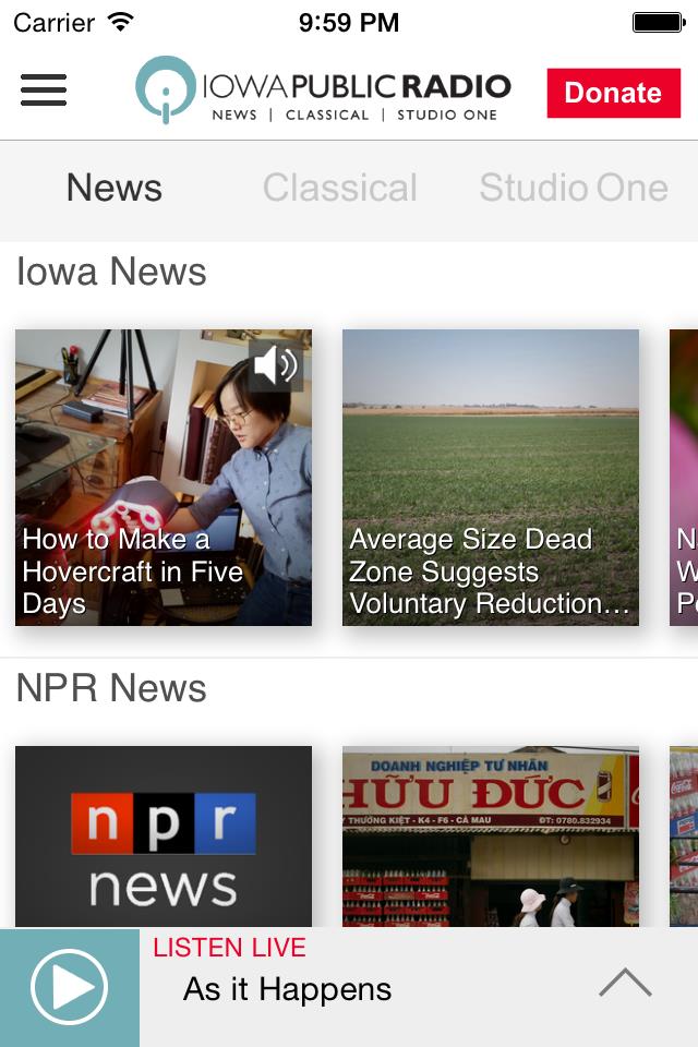 Iowa Public Radio App Captura de pantalla 2