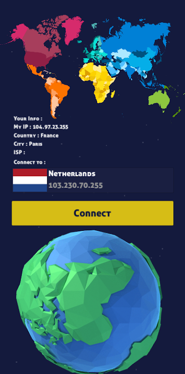 VPN NetherLands - IP for NL Ảnh chụp màn hình 3