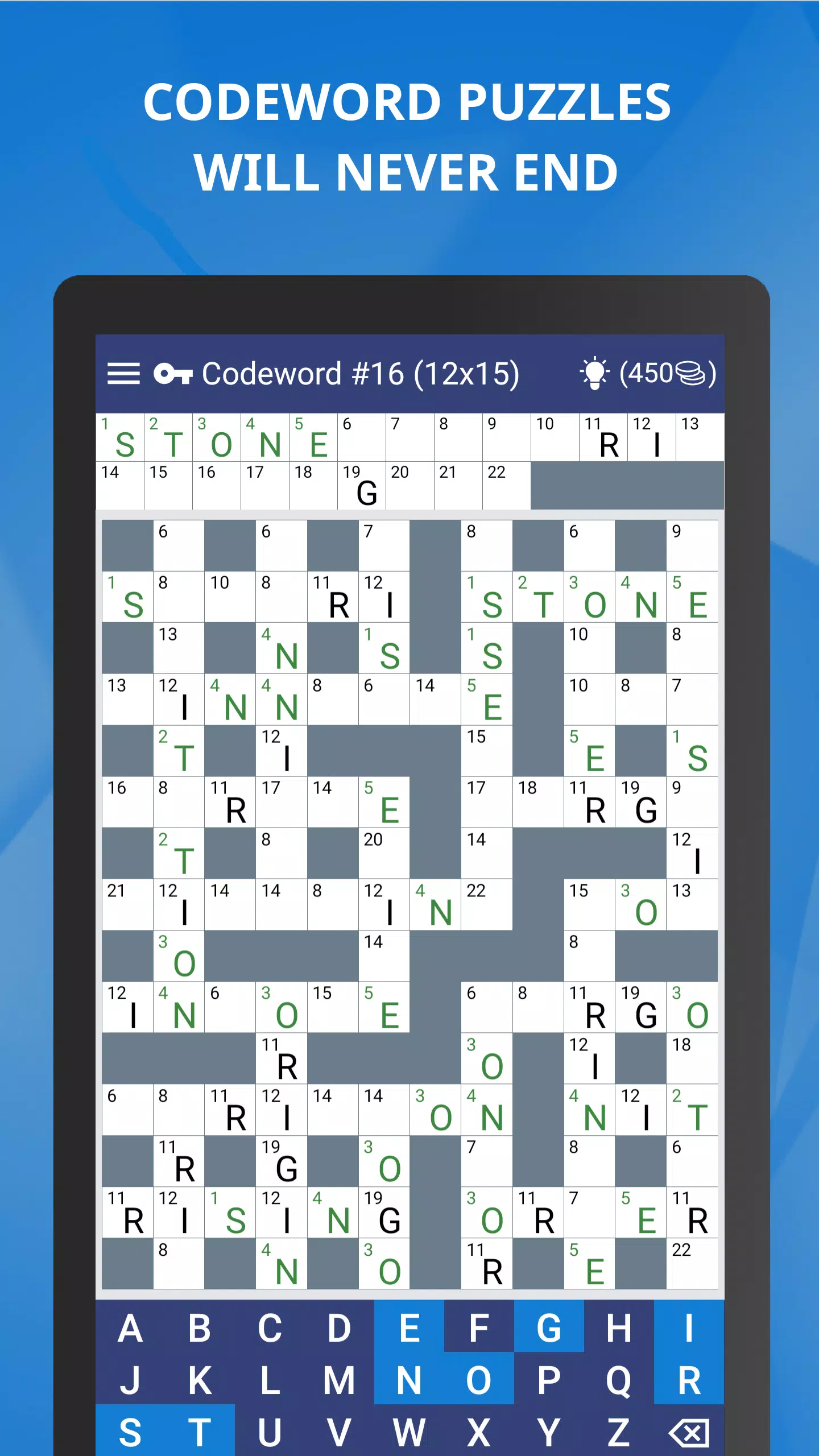 Keywords — Codeword Puzzle Capture d'écran 2