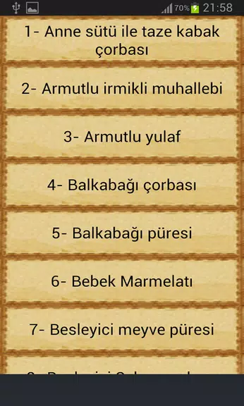 Bebekler İçin Yemek Tarifleri Captura de tela 2
