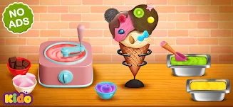 Ice Cream Making Game For Kids Zrzut ekranu 1