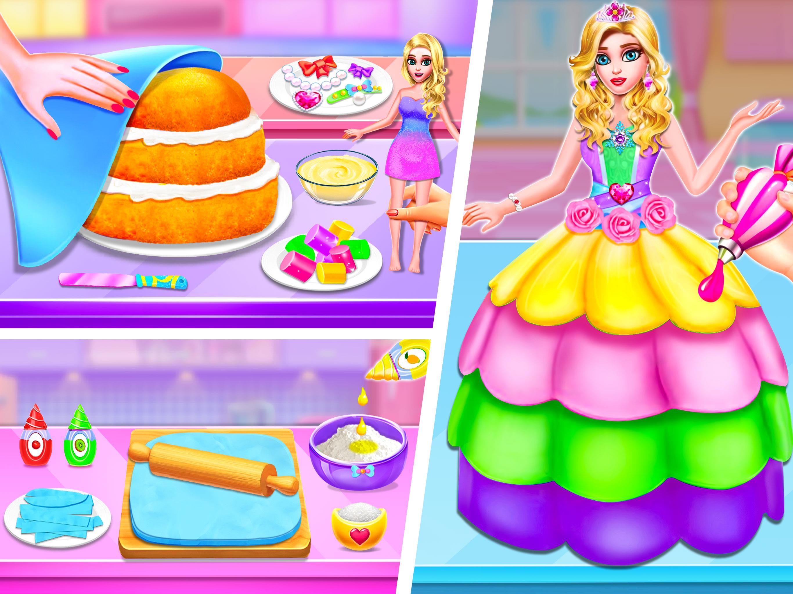 Doll House Cake Maker Game Captura de pantalla 1