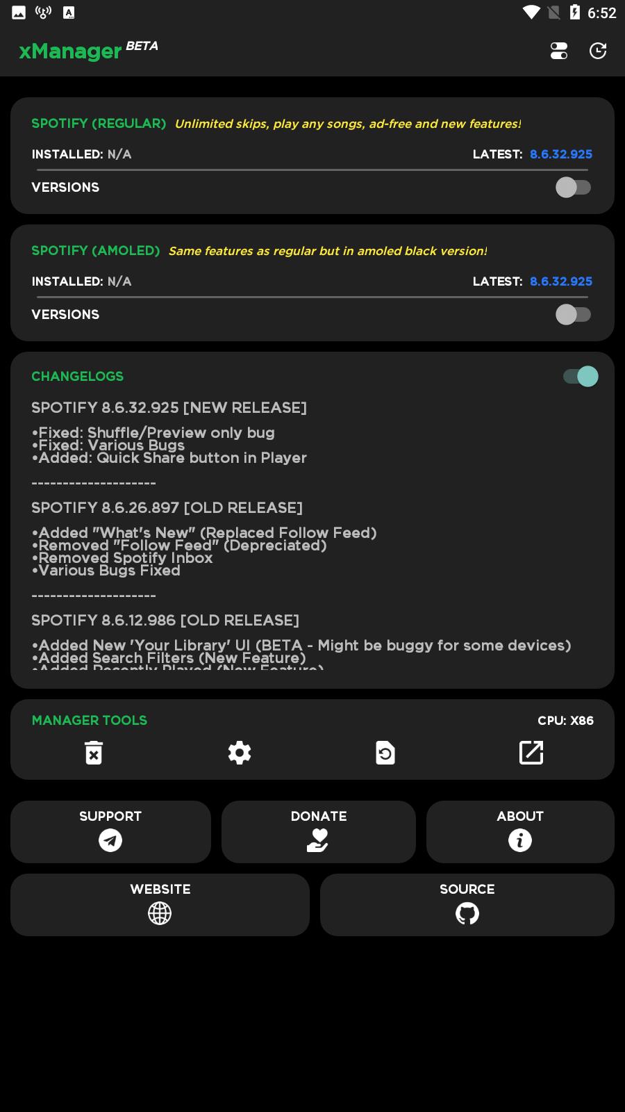 xManager For Spotify Captura de pantalla 4