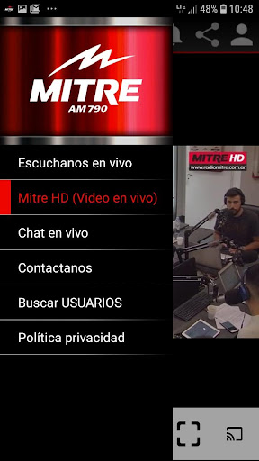 Schermata Radio MITRE AM 790 - Argentina En Vivo + MITRE HD 4