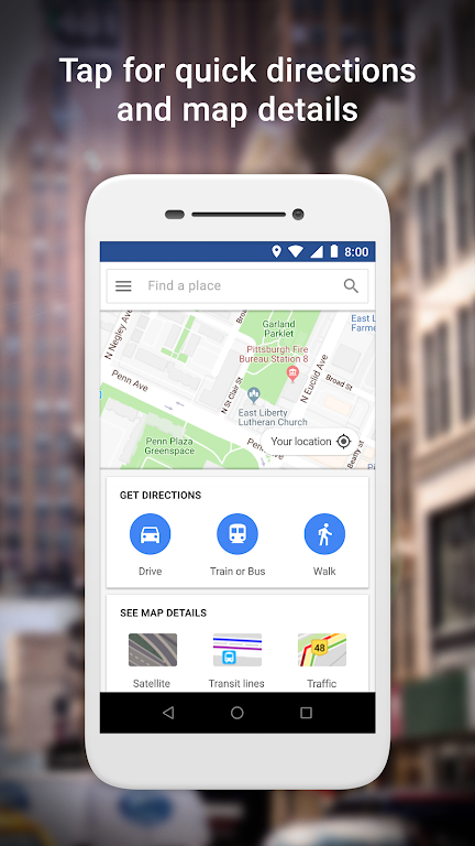 Google Maps Go - 路线、路况和公交应用截图第1张