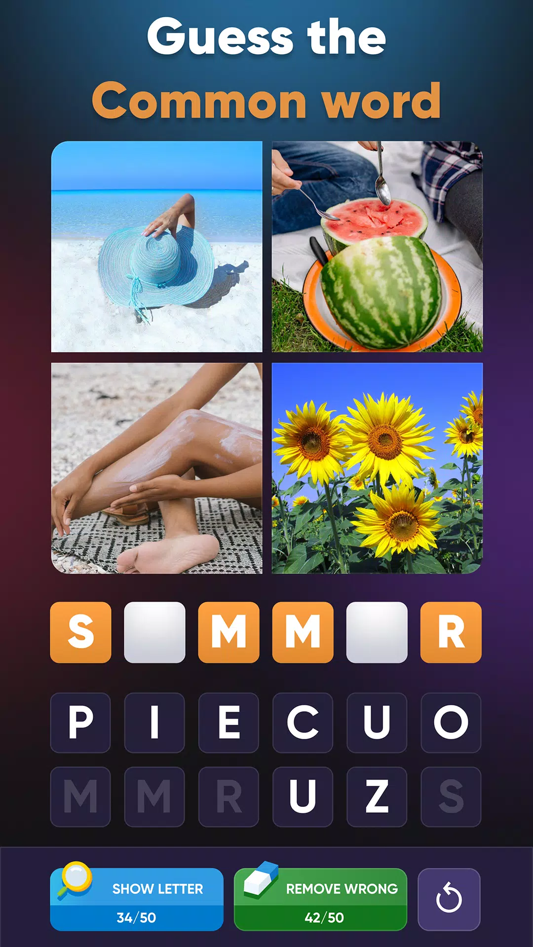 4 Pics Association Word Puzzle Screenshot 1