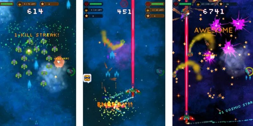 Các cuộc chiến tranh lấy cảm hứng từ Galaga của Wanon nổ tung với hành động nổ súng của người ngoài hành tinh