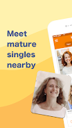 Mature Singles Amor Sênior 40+ Captura de tela 1