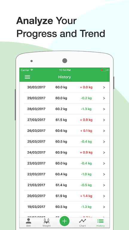 BMI Calculator: Weight Tracker স্ক্রিনশট 4