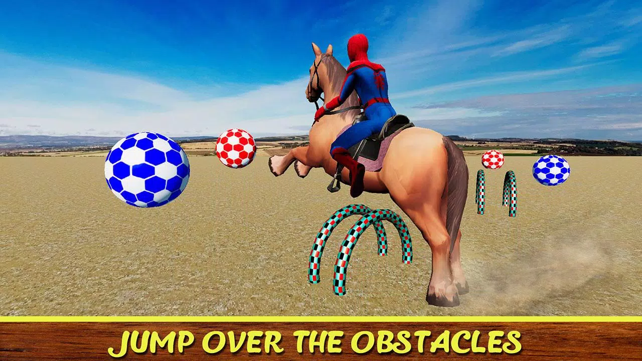 Diligent SuperHeroes Horse Riding 3d Capture d'écran 3