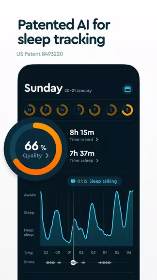 Sleep Cycle: Monitor de sono Captura de tela 2