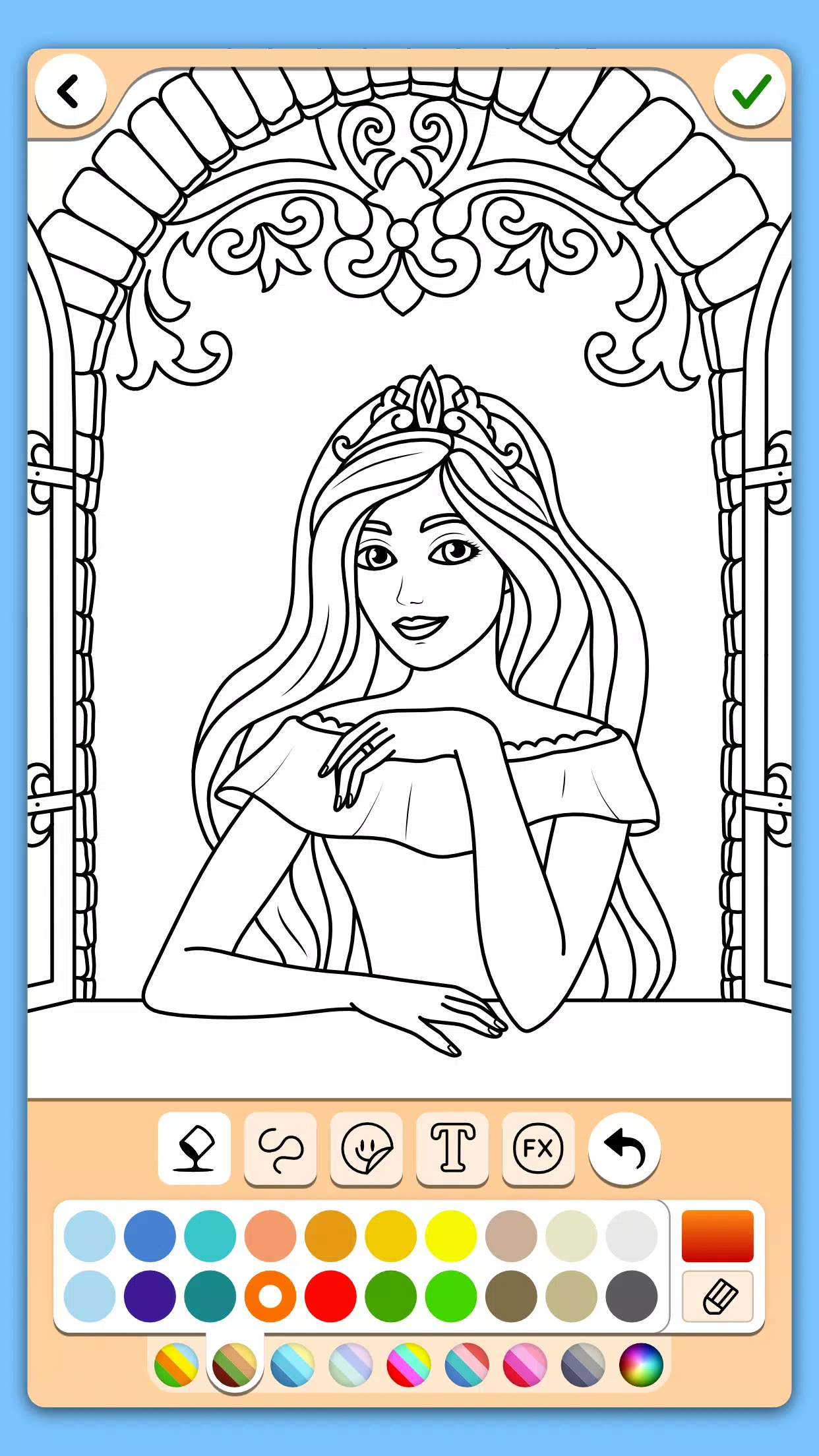 Princess Coloring Game Zrzut ekranu 2