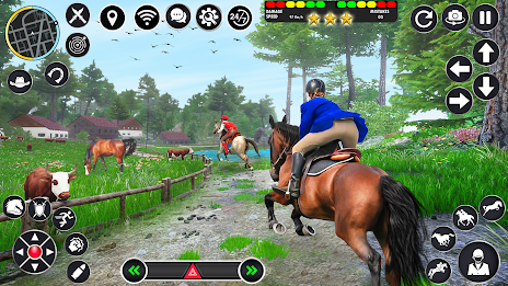 Horse Racing Games Horse Rider स्क्रीनशॉट 1