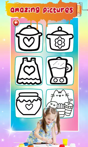 Kitchen Tools Coloring Book應用截圖第2張