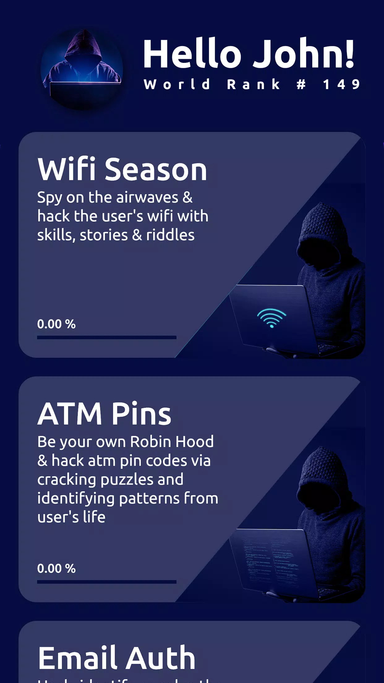 Cyber Hacker Bot Hacking Game Screenshot 2