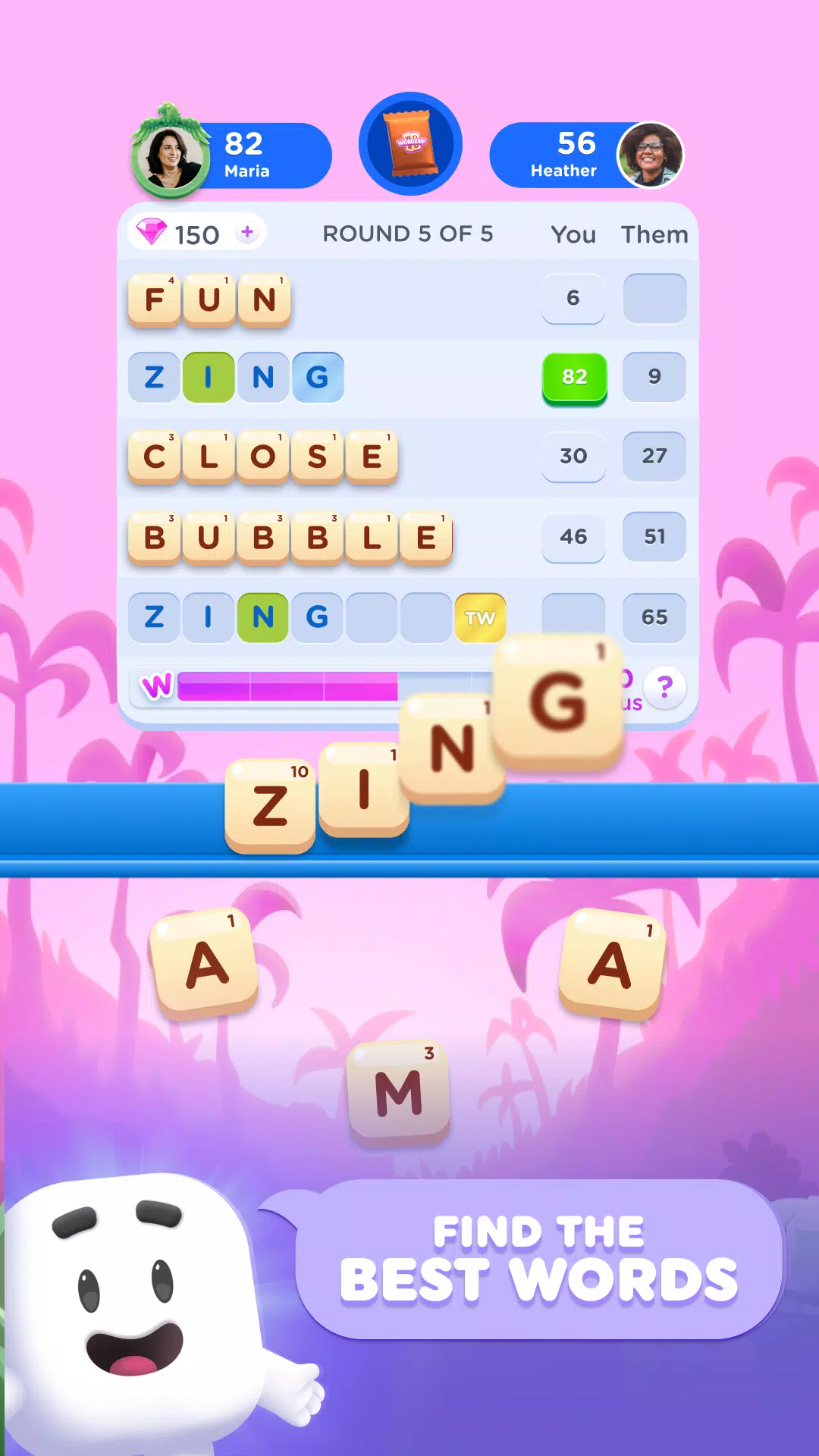 Wordzee! - Social Word Game Скриншот 1