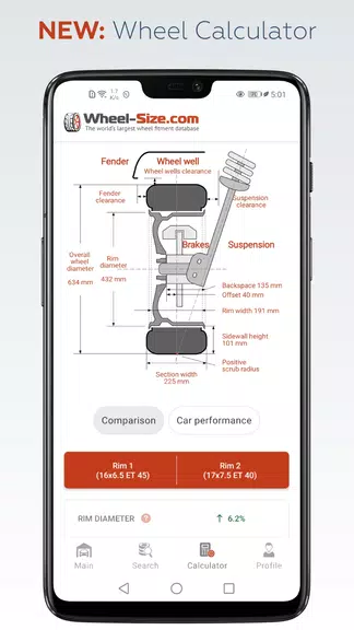 Wheel Size - Fitment database Captura de tela 1