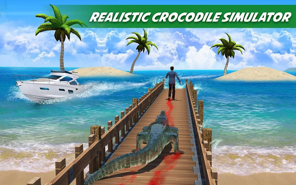 Crocodile Attack Animal Sim Captura de pantalla 2