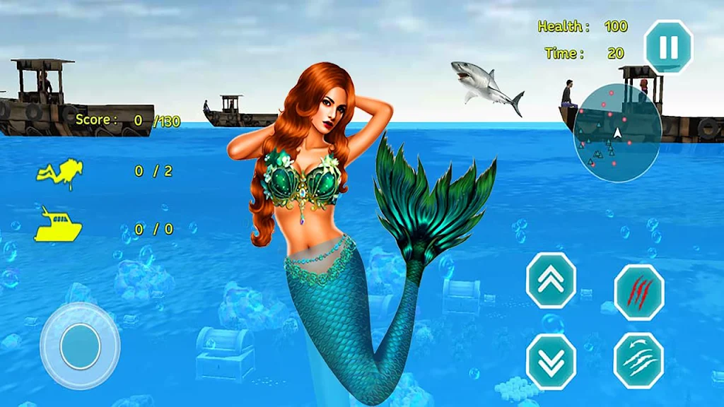 Mermaid Princess simulator 3D स्क्रीनशॉट 1