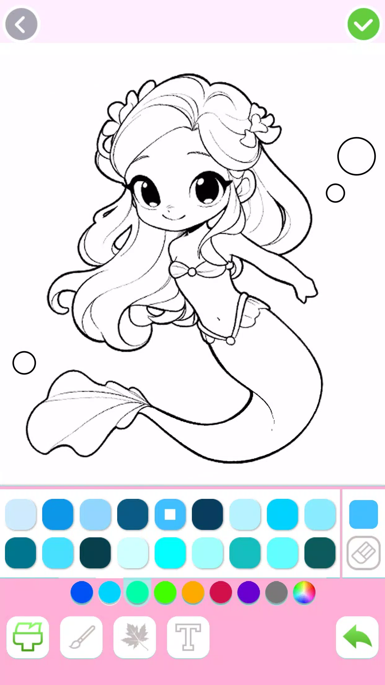 Mermaid Coloring:Mermaid games Zrzut ekranu 3