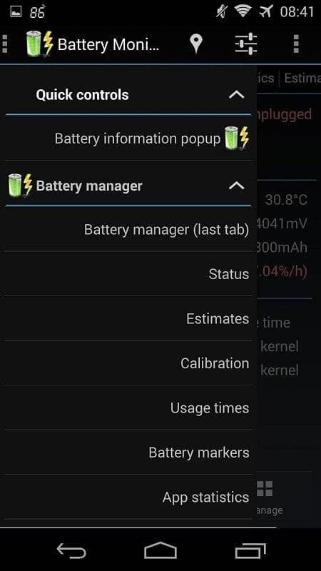 3C Battery Manager Screenshot 2