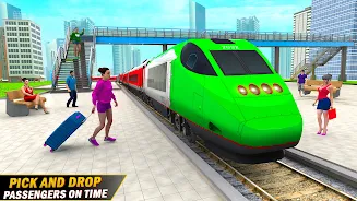 City Train Driving Train Games स्क्रीनशॉट 2