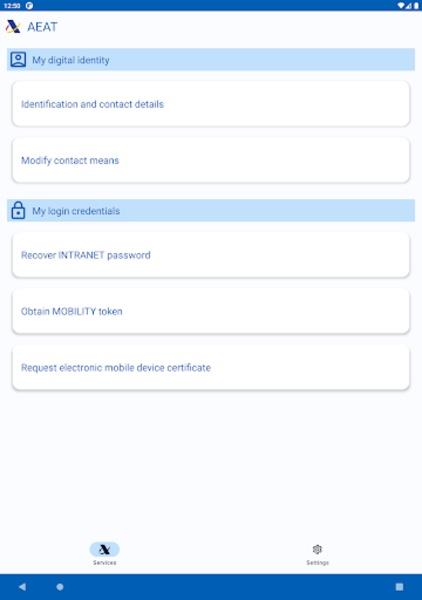 ConectAEAT ภาพหน้าจอ 2