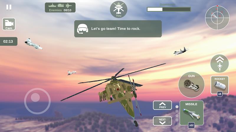 Helicopter Simulator: Warfare स्क्रीनशॉट 1