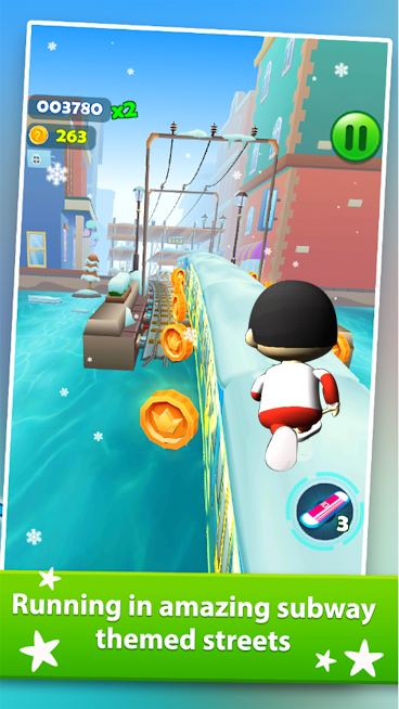 Subway Ryan Rush Runner 3D Screenshot 2