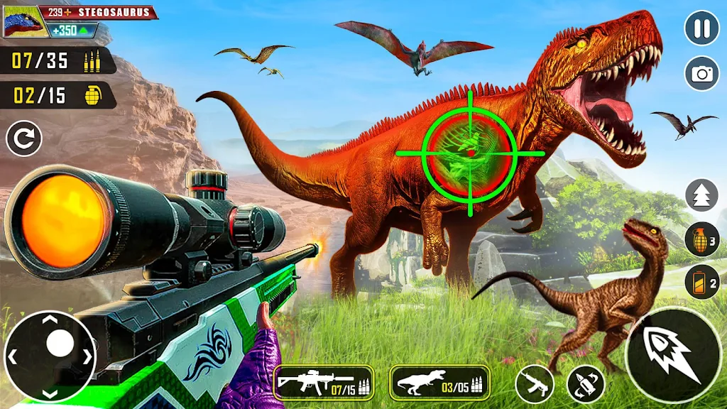 Wild Dino Hunter 3D Gun Games Zrzut ekranu 2