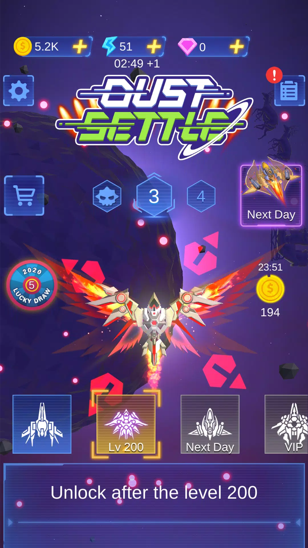 Dust Settle 3D - Galaxy Attack Screenshot 1