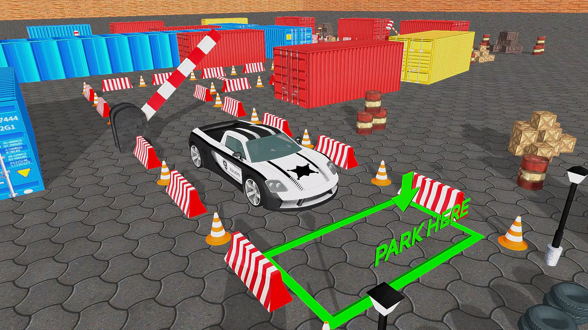 Police Car Parking Car Game 3D Captura de tela 1