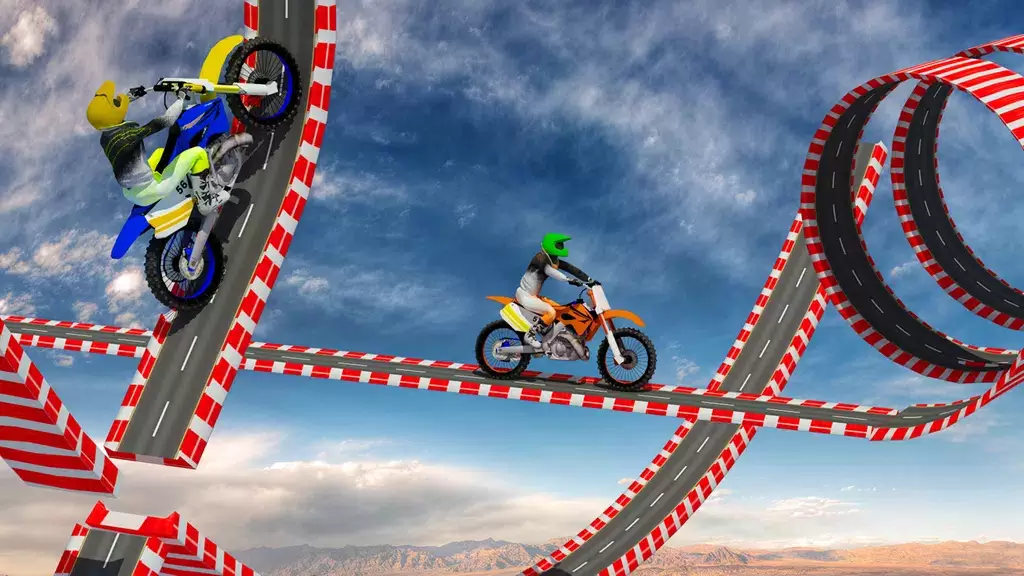 Stunt Bike Race Moto Drive 3D Captura de pantalla 4