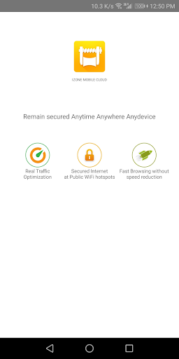 IZONE APP VPN Screenshot 1