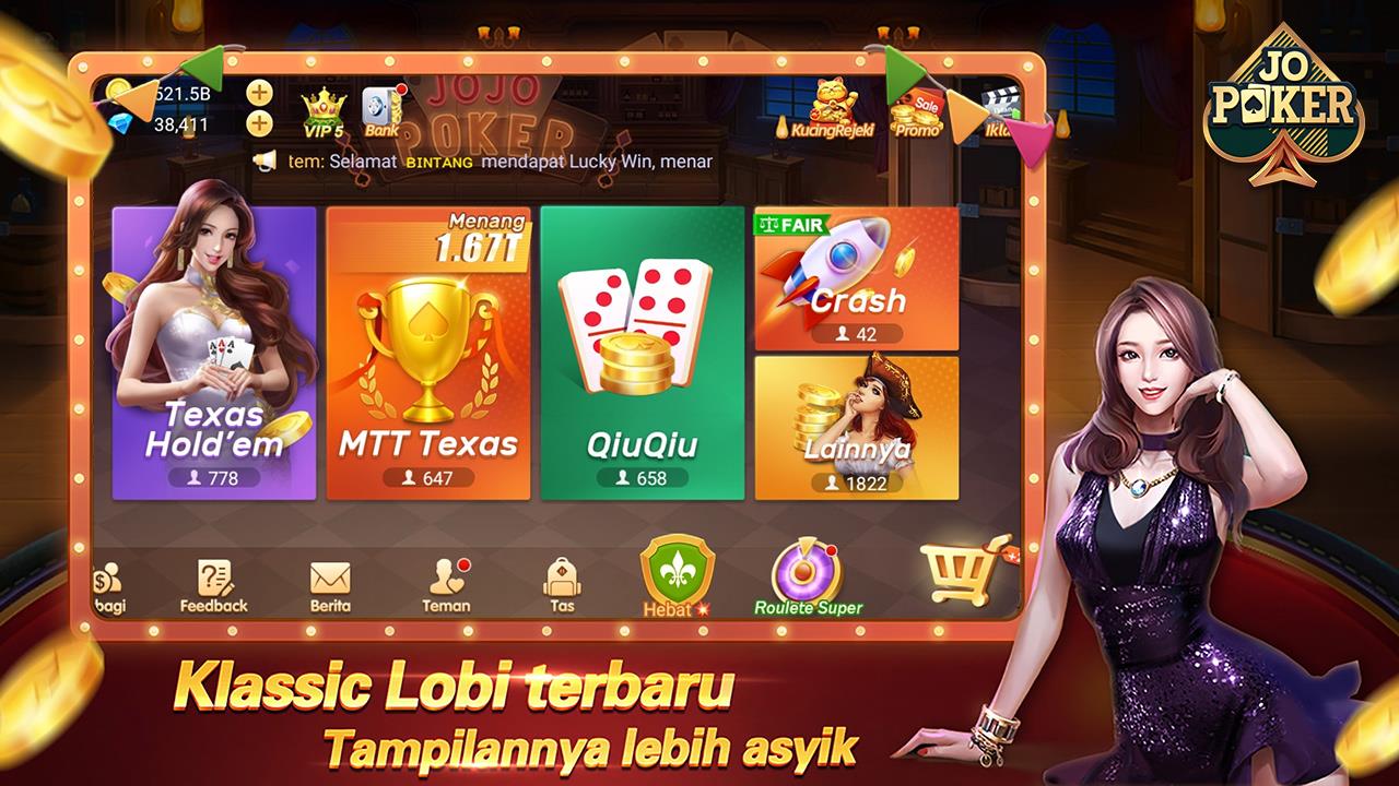 JOJO Texas Domino Gaple Slot Ảnh chụp màn hình 1