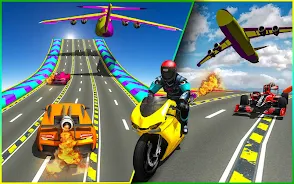 Rocket Car Racing Stunts Tangkapan skrin 3